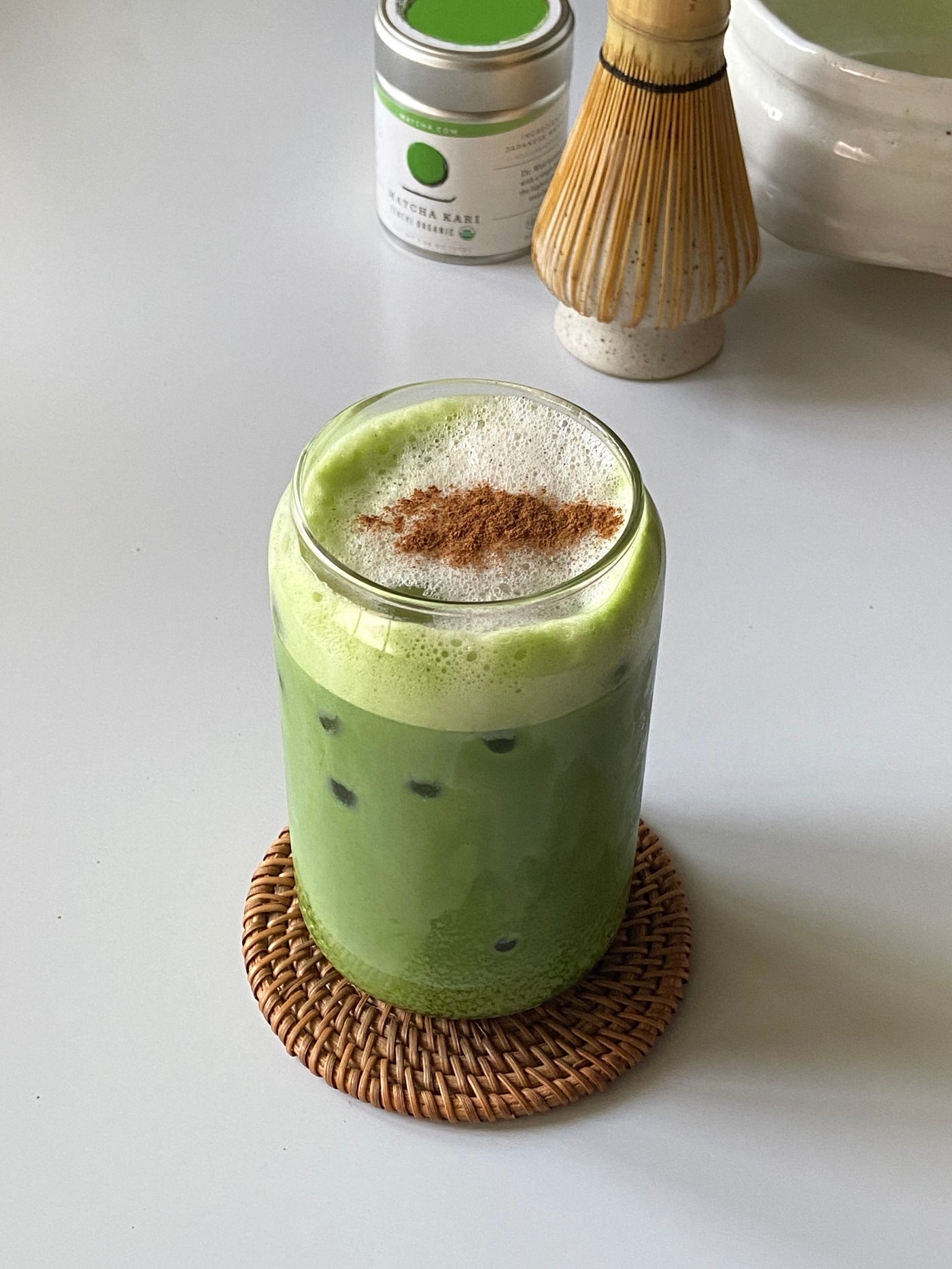 matcha horchata: Easy matcha horchata latte that combines Japanese and Mexican flavors
