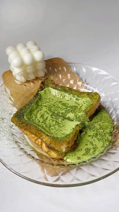 Mouthwatering Matcha Oven-Baked French Toast