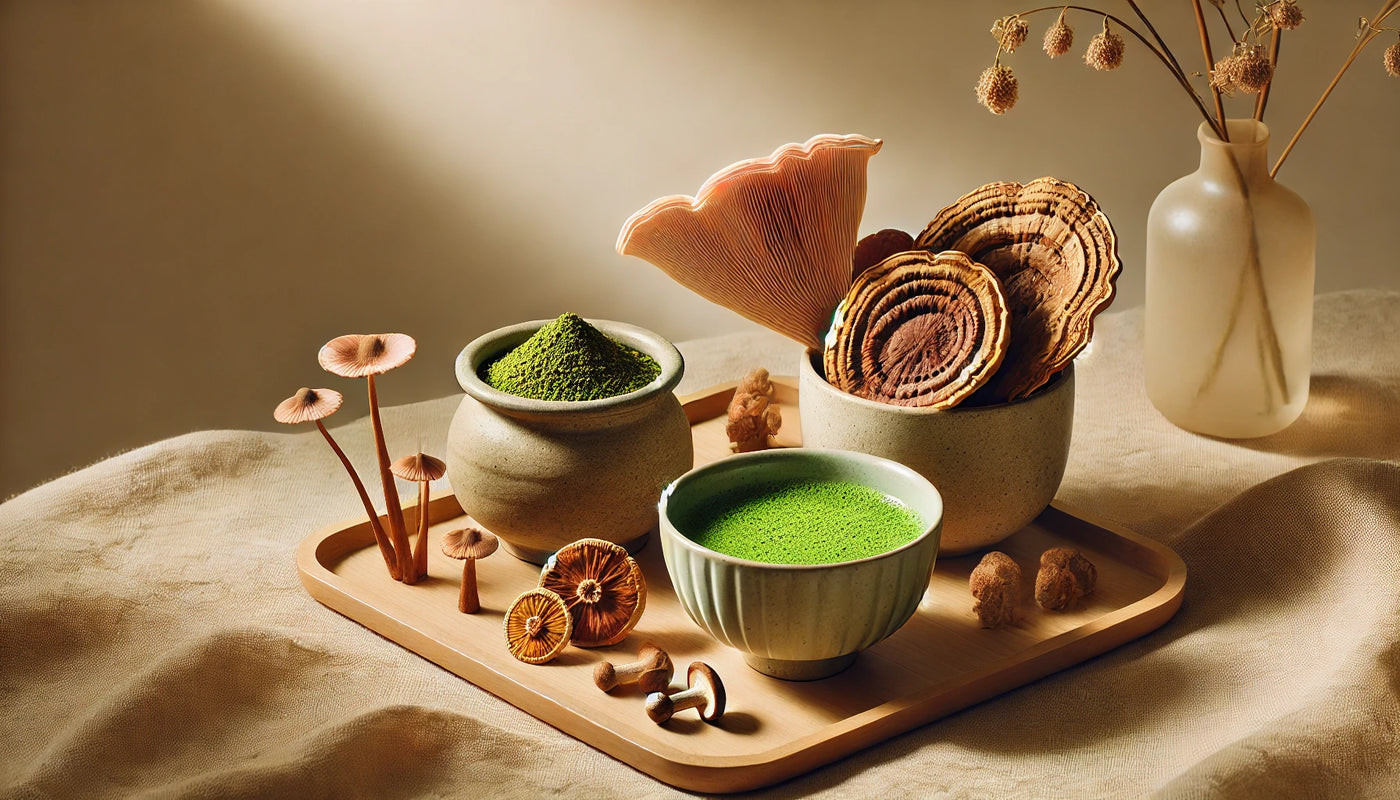 What are the Health Benefits of Mixing Mushrooms and Matcha?