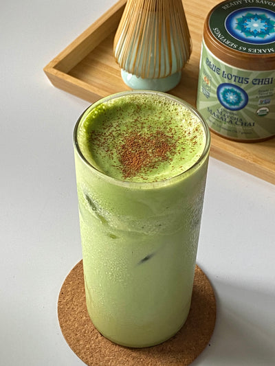 Iced Matcha Chai Latte with Matcha Cold Foam | Sweet and Simple in Just Three Steps!