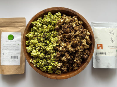 Matcha Furikake & Hojicha Caramel Popcorn