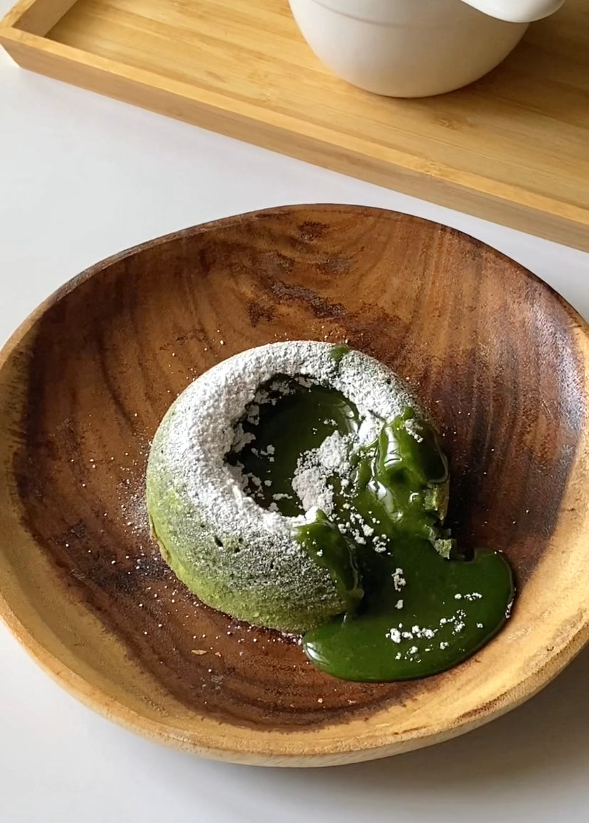 If you are a green tea lover looking for a unique and delicious dessert, look no further than a matcha molten lava cake!