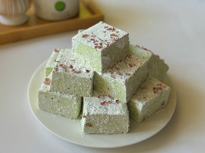 Rose Matcha Marshmallows