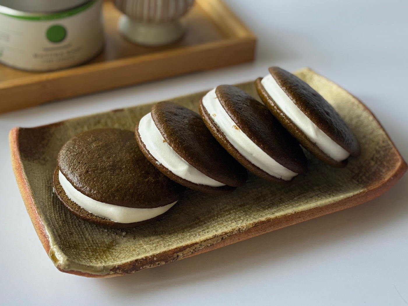 Dairy-Free Matcha Whoopie Pies