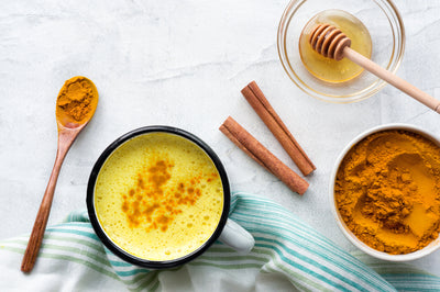 Turmeric Cardamom Honey Latte