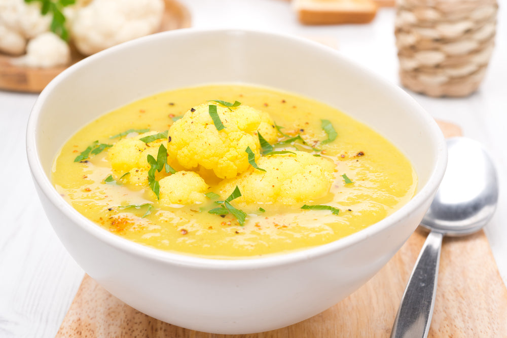 Dr. Weil’s Curried Cauliflower Soup with Fermented Turmeric Recipe