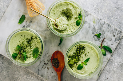 Healthy 4-Ingredient Matcha Chia Seed Pudding (Low-Calorie, Loaded with Flavor, & Full of Nutrients)