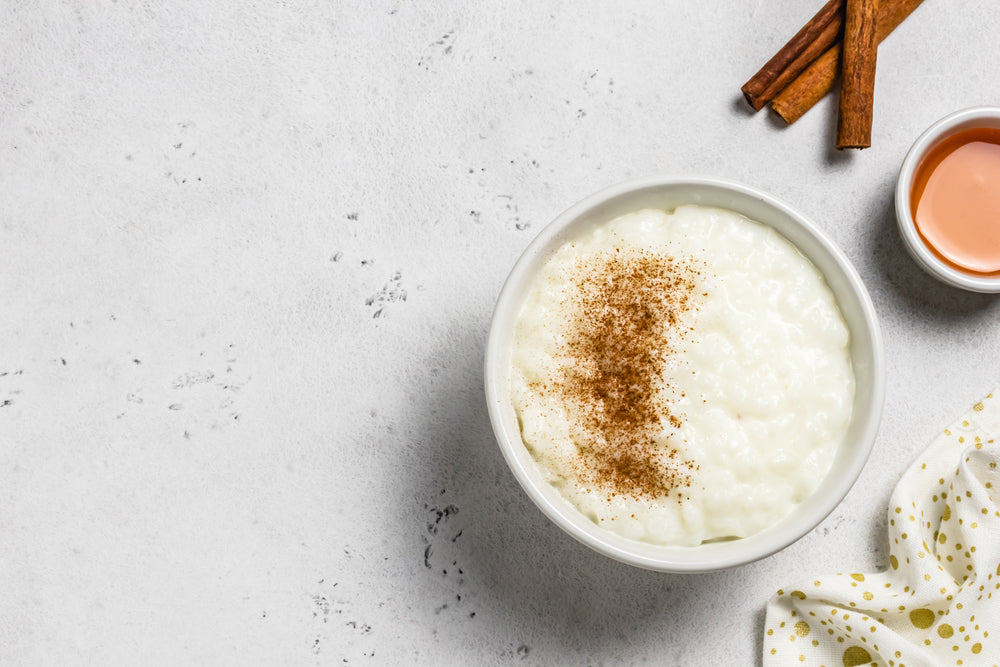 Hojicha Rice Pudding