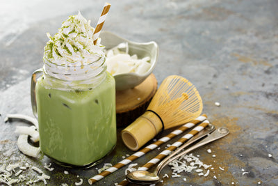 Maple Cream Matcha Latte with Sea Salt