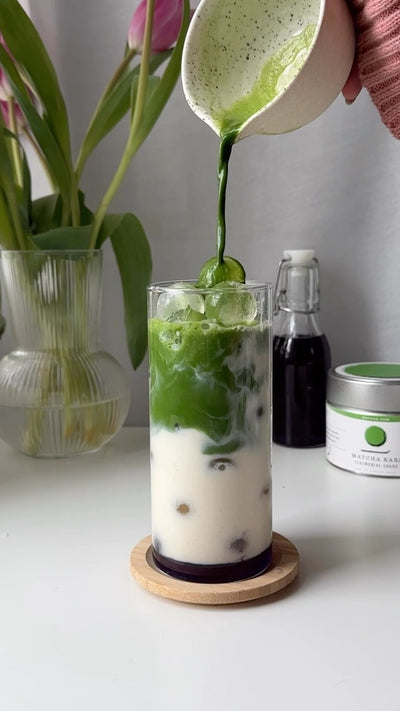 Iced Lavender Matcha Latte | A Deliciously Nutty and Botanical Flavor Combination!