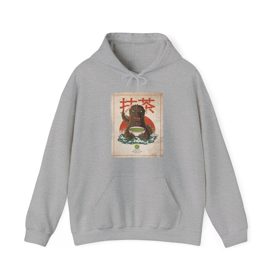 Matchazilla 2 Hoodie | Matcha Monster Graphic Pullover Hoodie