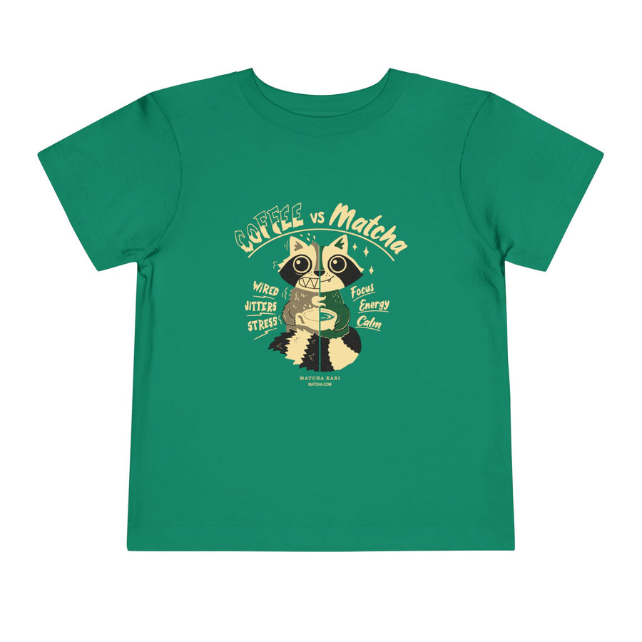 Coffee vs Matcha Toddler T-Shirt | Kids Matcha.com Tee