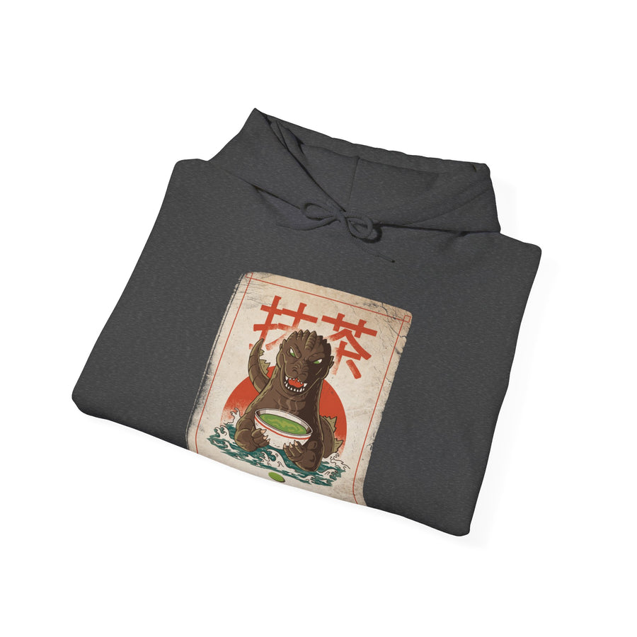 Matchazilla 2 Hoodie | Matcha Monster Graphic Pullover Hoodie