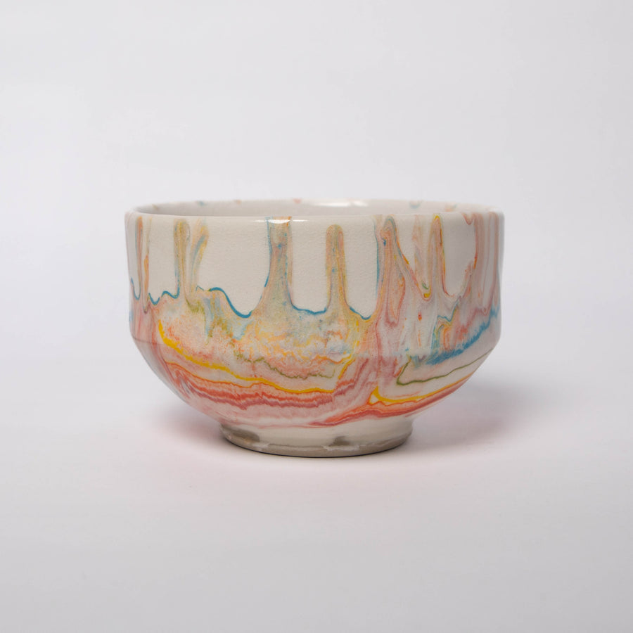 Hand-Thrown Rainbow Matcha Bowl by Adrien Miller | Matcha.com