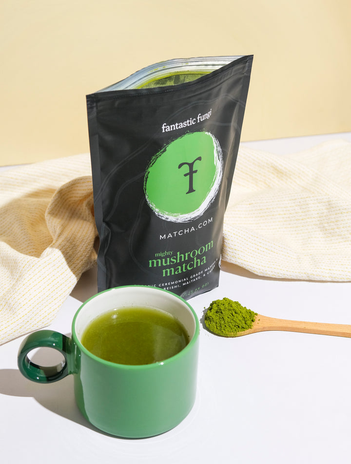 Mighty Mushroom Matcha, Fantastic Fungi Matcha Latte Blend