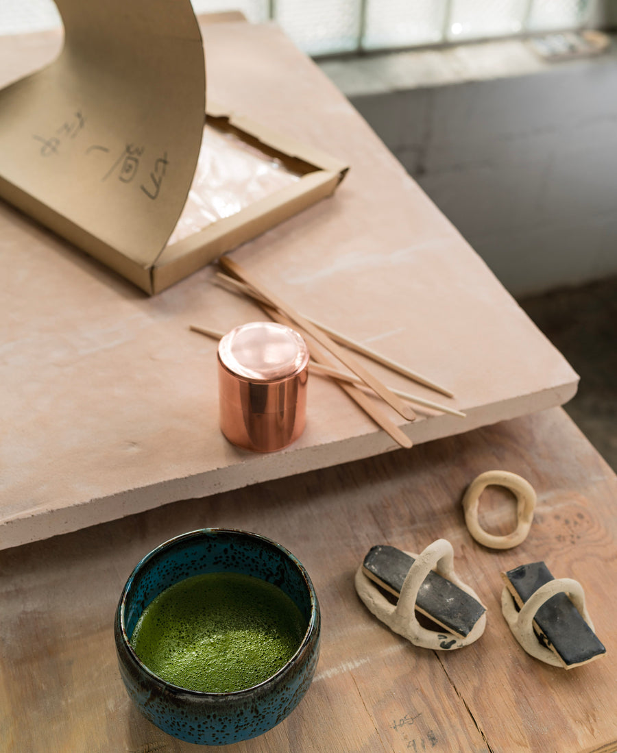 Copper Matcha Tea Caddy | Japanese Chazutsu Storage